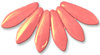 Cristal Checo - Daga - 5/16mm - Coral Gold Marbled (25 Uds.)