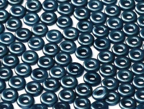 Cristal Checo - O Bead - 2x4mm - Pastel Navy Blue (5 gr.)