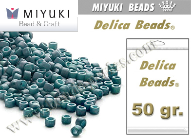 Miyuki - Delica - 11/0 - Matte Steel Blue Luster (50 gr.)