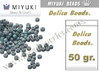 Miyuki - Delica - 11/0 - Matte Metallic Blue Slate Gold Iris (50 gr.)