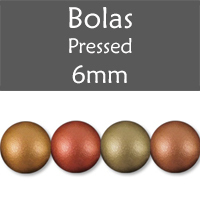 Cristal Checo - Bola - 6mm - Gold Iris Satin (25 Uds.)