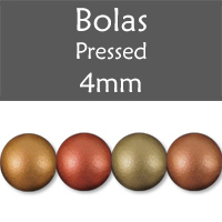 Cristal Checo - Bola - 4mm - Gold Iris Satin (50 Uds.)