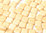 Cristal Checo - Tile - 6x6mm - Opaque Luster Champagne (50 Uds.)
