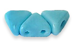 Cristal Checo - Khéops par Puca - 6x6mm - Opaque Blue Turquoise (10 gr.)