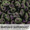 Cristal Checo - Superduo - 2,5x5mm - Polychrome Purple to Emerald (10 gr.)