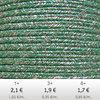 Textil - Soutache METALLICUM - 3mm - Argentum Jade (Jade Argentum) (2 metros)