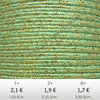 Textil - Soutache METALLICUM - 3mm - Aurum Mint (Menta Aurum) (2 metros)