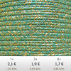 Textil - Soutache METALLICUM - 3mm - Aurum Persian Turquoise (Turquesa Persa Aurum) (2 metros)