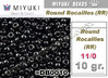 RR00401 - Miyuki - Rocalla - 11/0 - Opaque Black (10 gramos)