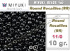 Miyuki - Rocalla - 11/0 - Semi-Matte Black (10 gramos)