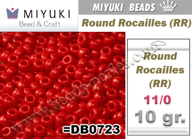 RR00408 - Miyuki - Rocalla - 11/0 - Opaque Red (10 gramos)