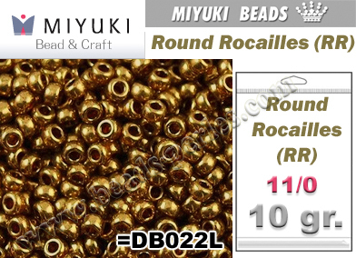 RR0457L - Miyuki - Rocalla - 11/0 - Metallic Light Bronze (10 gramos)