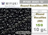 RR00401 - Miyuki - Rocalla - 15/0 - Opaque Black (10 gramos)