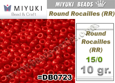 RR00408 - Miyuki - Rocalla - 15/0 - Opaque Red (10 gramos)