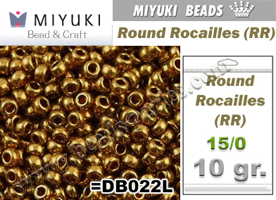RR0457L - Miyuki - Rocalla - 15/0 - Metallic Light Bronze (10 gramos)