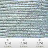 Textil - Soutache METALLICUM - 3mm - Argentum Baby Blue (Azul Baby Argentum) (2 metros)