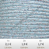 Textil - Soutache METALLICUM - 3mm - Argentum Placid Blue (Azul Plácido) (2 metros)