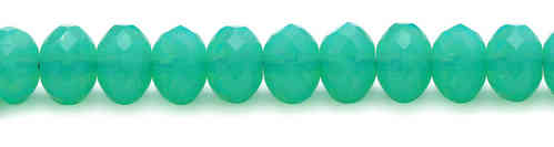 Cristal Checo - Gemstone Donut - 5x8mm - Opal Green Turquoise (24 Uds.)