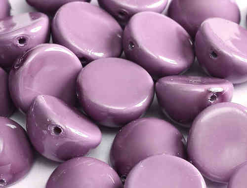 Cristal Checo - DOME BEADS - 14X8mm - Hollyhock Purple (5 uds.)