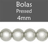 Cristal Checo - Bola - 4mm - Argentic Full (50 Uds.)
