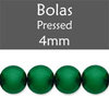 Cristal Checo - Bola - 4mm - Pearl Deep Emerald (50 Uds.)