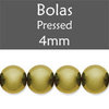 Cristal Checo - Bola - 4mm - Pearl Yellow Gold (50 Uds.)