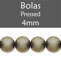 Cristal Checo - Bola - 4mm - Pearl Latte (50 Uds.)