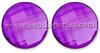 Cabuchón - Acrílico - Facetado Check - Redondo 35mm - Púrpura (2 Uds.)