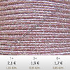 Textil - Soutache METALLICUM - 3mm - Argentum Pale Rose (Rosa Pálido Argentum) (2 metros)