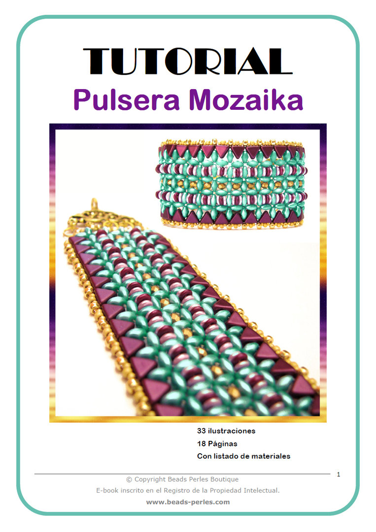 Esquema - Beads Perles Boutique - Pulsera Mozaika - PDF