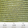 Textil - Soutache METALLICUM - 3mm - Aurum Jonquile (Junquillo Aurum) (2 metros)