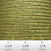 Textil - Soutache METALLICUM - 3mm - Aurum Leaf (Hoja Aurum) (2 metros)