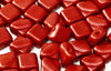 Cristal Checo - Silky Beads - 6x6mm - Lava Red (20 Uds.)