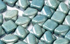 Cristal Checo - Silky Beads - 6x6mm - Marbled Blue (20 Uds.)