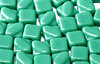 Cristal Checo - Silky Beads - 6x6mm - Opaque Turquoise (20 Uds.)