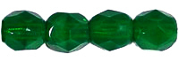 Cristal Checo - Facetada - 3mm - Milky Apple Green (100 Uds.)
