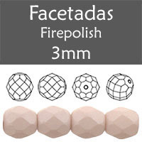 Cristal Checo - Facetada - 3mm - Silk Ancient Light Amethyst (100 Uds.)