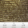 Textil - Soutache METALLICUM - 3mm - Aurum Caribbean Tan (Bronceado del Caribe Aurum) (2 metros)