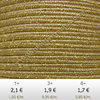 Textil - Soutache METALLICUM - 3mm - Aurum Cinnamon (Canela Aurum) (2 metros)
