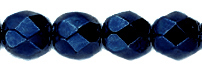 Cristal Checo - Facetada - 4mm - Metallic Oxidized Navy Blue (50 Uds.)