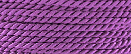 Textil - Cordoncillo Trenzado - 3mm - Violet (Violeta) (2 metros)