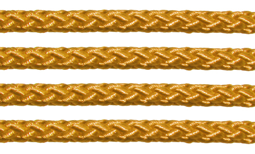 Textil - Cordoncillo Trenzado Rayón - 3mm - Bronze (Bronce) (2 metros)