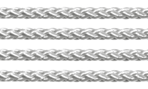 Textil - Cordoncillo Trenzado Rayón - 3mm - Silver (Plata) (2 metros)