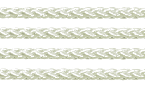 Textil - Cordoncillo Trenzado Rayón - 3mm - White (Blanco) (2 metros)