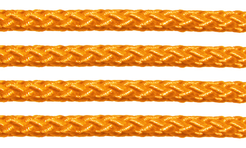 Textil - Cordoncillo Trenzado Rayón - 3mm - Mango (Mango) (2 metros)