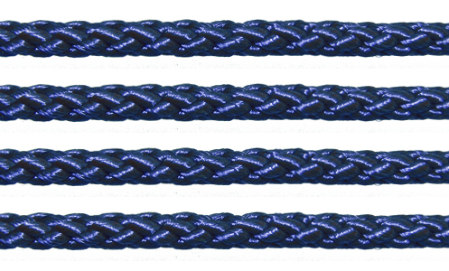 Textil - Cordoncillo Trenzado Rayón - 3mm - Cobalt (Cobalto) (2 metros)