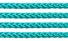 Textil - Cordoncillo Trenzado Rayón - 3mm - Turquoise (Turquesa) (50 metros)
