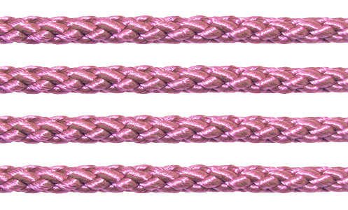 Textil - Cordoncillo Trenzado Rayón - 3mm - Pale Rose (Rosa Palo) (2 metros)