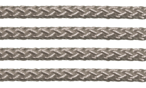 Textil - Cordoncillo Trenzado Rayón - 3mm - Gunmetal (Acero) (2 metros)