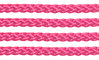 Textil - Cordoncillo Trenzado Rayón - 3mm - Chewing Gum (Rosa Chicle) (2 metros)